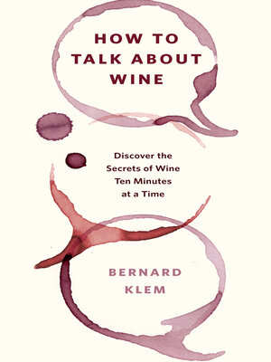 cover image of How to Talk about Wine